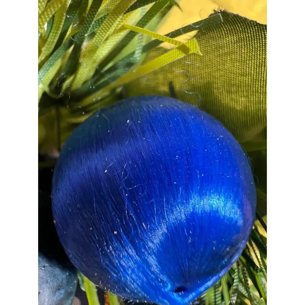 Vintage Christmas Floral Picks Holly Thred Spun Cotton Mini Ornament